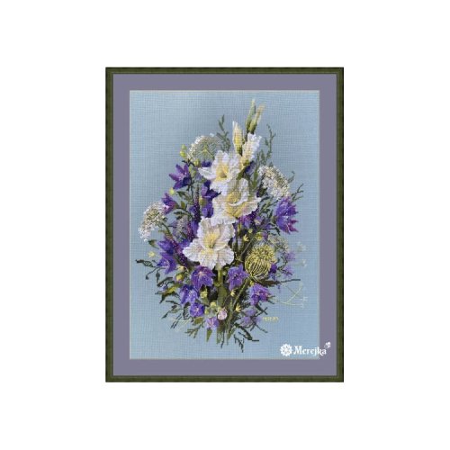 (image for) The White Sword Lily Counted Cross Stitch Kit